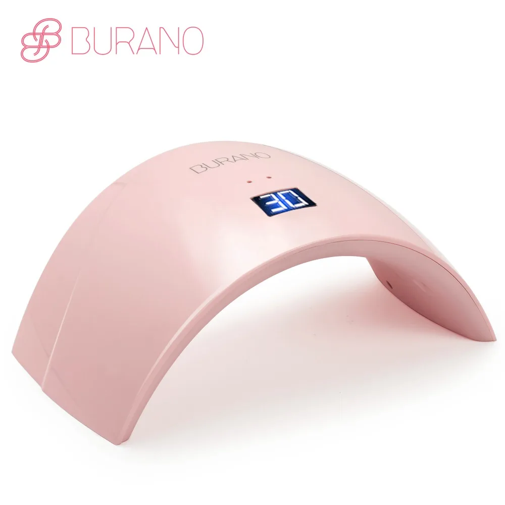Бурано 24 Вт УФ светодиодный Гель лак лампа для ногтей Сушилка отверждающий свет