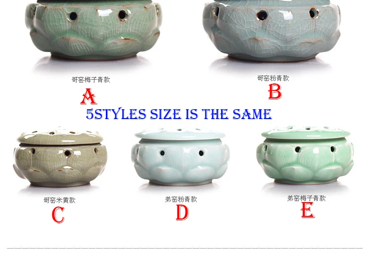 Керамическая курильница Longquan celadon в виде Будды стиле лотоса катушка для