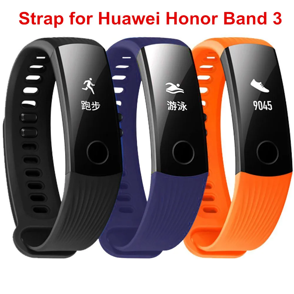 Ремешки для huawei Honor Band 3, спортивный силиконовый ремешок для часов, сменный ремешок для huawei Honor Band 3, ремешки для браслетов