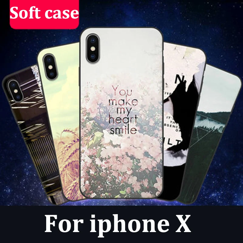 5 8 &quotКрышка корпуса ля iphone X Ретро мультяшный мягкий чехол для телефона iphoneX