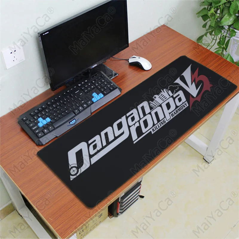 Lock Edge 40X90cm MaiYaCa новые Danganronpa V3 индивидуальные коврики для мыши Компьютерные Аниме Коврик для мыши и ноутбука большой коврик для мыши клавиатуры коврик - Цвет: Lock Edge 40X90cm