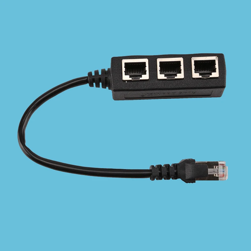RJ45 от 1 до 3 Ethernet LAN Сетевой кабель сплиттер удлинитель адаптер разъем |