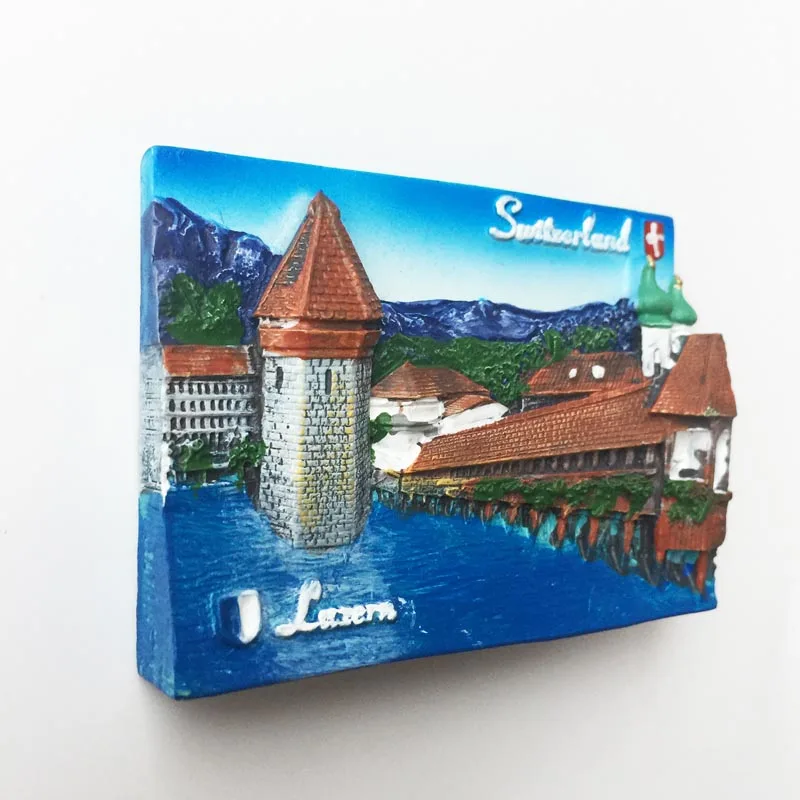 BABELEMI 3D Швейцарский Jungfrau озеро Люцерн коровы Cuckoo часы туристические сувениры магнит на холодильник Швейцария магниты на холодильник