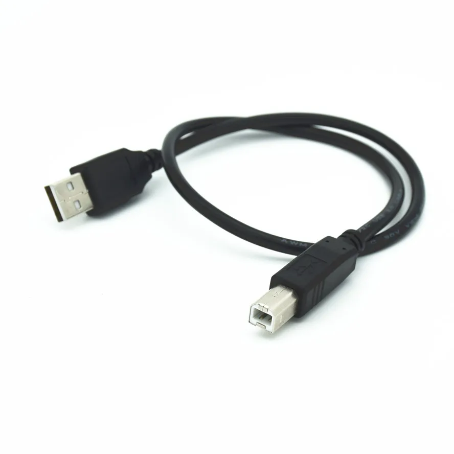 

USB Printer Cable USB Type B Male to A Male USB 2.0 Cable for Canon Epson HP ZJiang Label Printer DAC USB Printer 30cm 50cm 1.5m