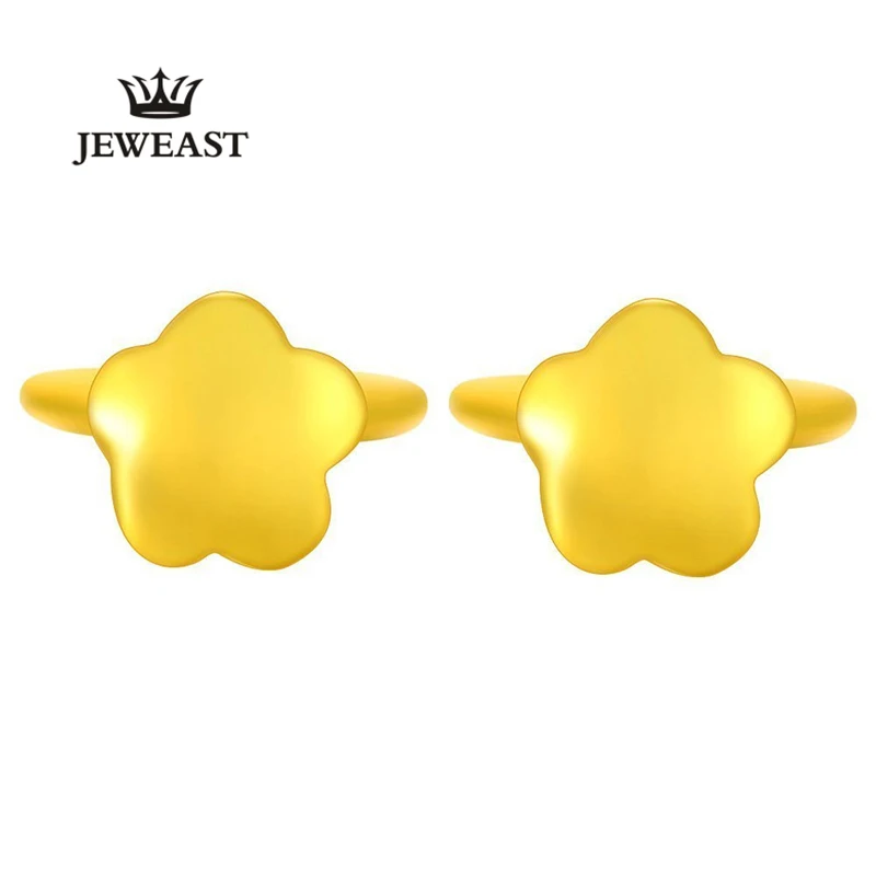 Серьги ZZZ JEWEAST женские из желтого золота изысканные элегантные ювелирные