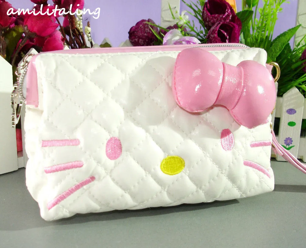 Новая женская Сумочка Hellokitty сумка для макияжа сумочка чехол CC6601|hello kitty handbag|kitty