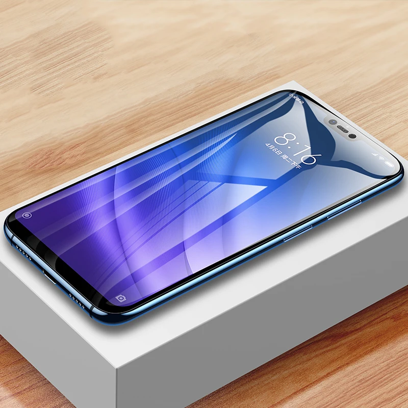 Для Xiaomi Mi 8 Lite Защитное стекло для экрана полное покрытие Броня закаленное стекло xiomi Xiaomi Mi 8 Pro Pocophone F1 защитная пленка