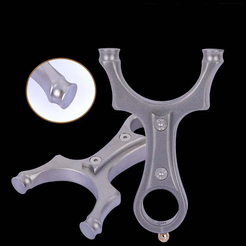 Охота Slingshot из нержавеющей стали slingshot Patch Catapult с резиновой лентой для спорта на
