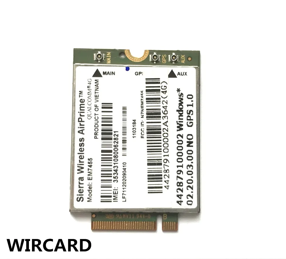 EM7455 FDD/TDD LTE Cat6 4G модуль карта для ноутбука|3G модемы| |