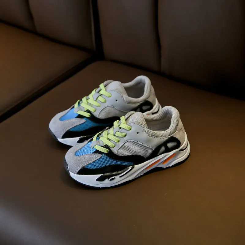 Весна 2019 мальчики девочки эластичная лента модные кроссовки для