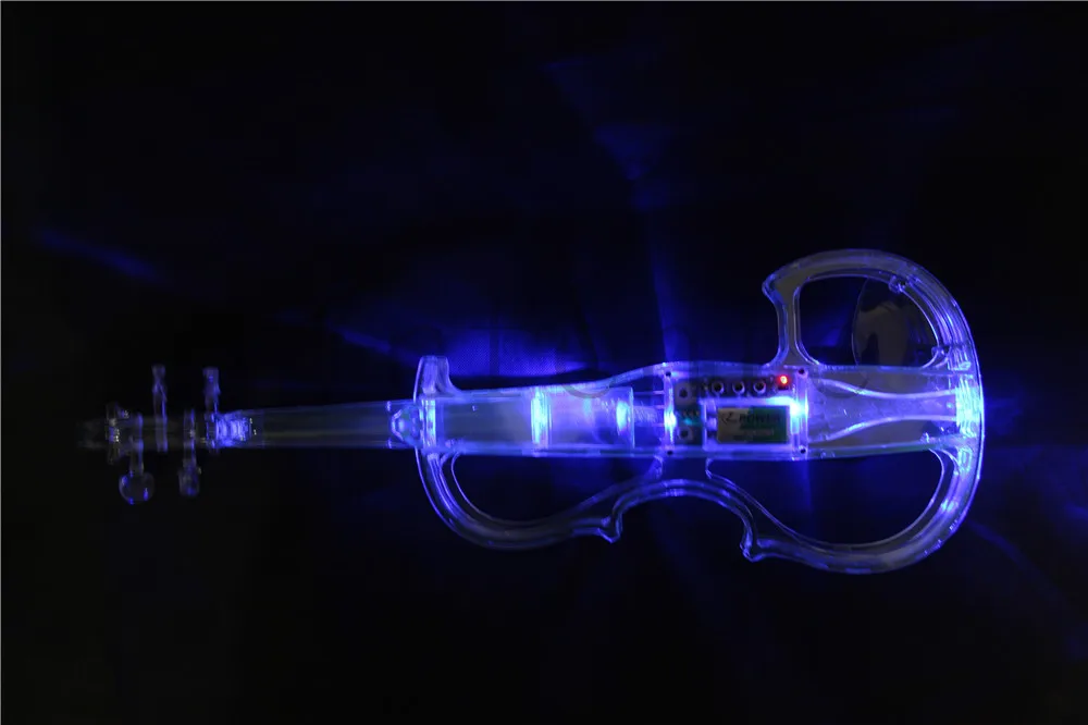 Цветная синяя зеленая прозрачная электрическая скрипка кристалл 2 #|crystal violin|electric