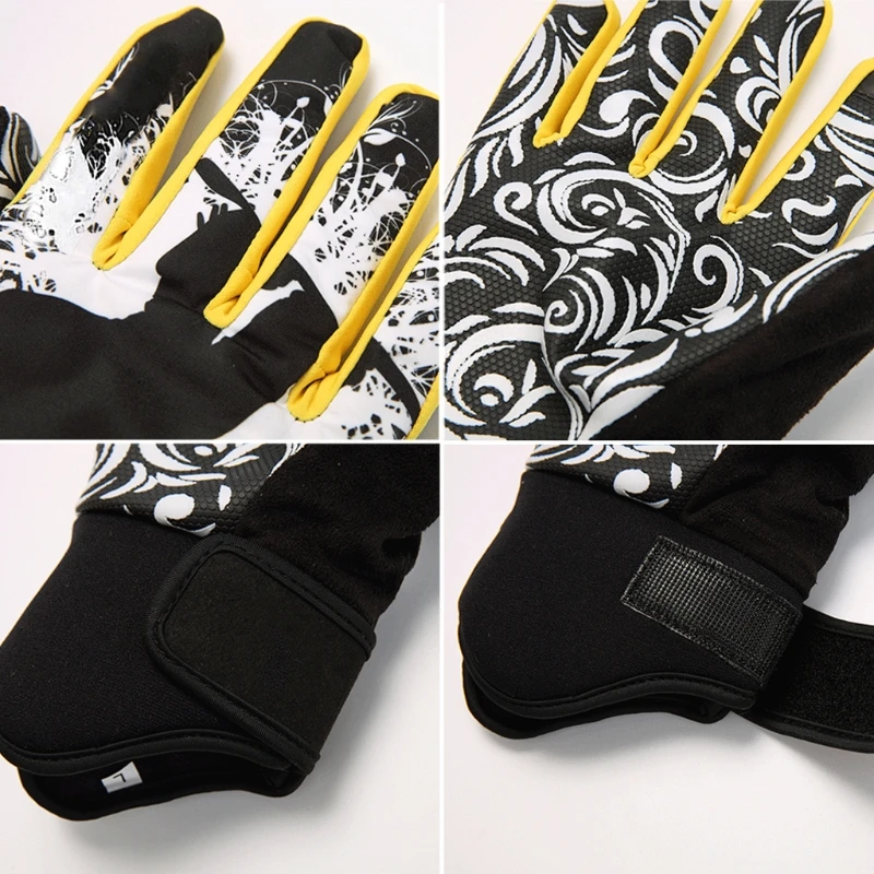 

Windproof Waterproof Cotton Blend Professional Ski Gloves Winter Sports Snowmobile Motorcycle Riding Nonslip Glove