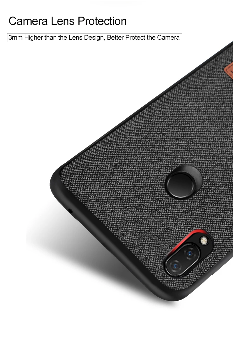 Для huawei P Smart чехол противоударный задняя крышка тканевый защитный чехол s capas MOFi Psmart чехол