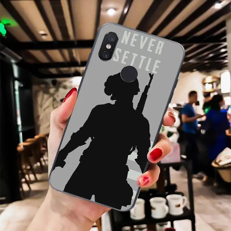 Yinuoda PUBG Custom Cover черный мягкий чехол для телефона Xiaomi Mi 6 Mix2 Mix2S Note3 8 8lite Redmi 5 note5 Note4 4X |
