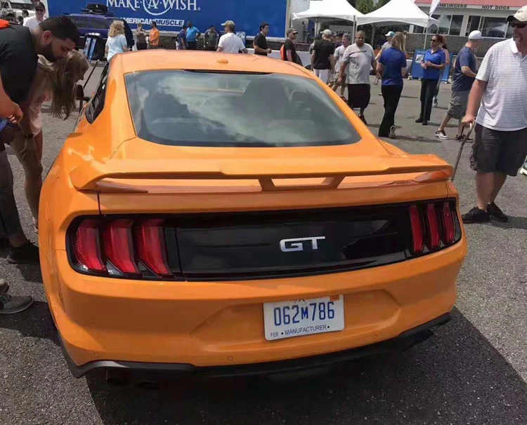 Высококачественный спойлер из АБС пластика для Ford Mustang 2015 2016 2017 черный или белый