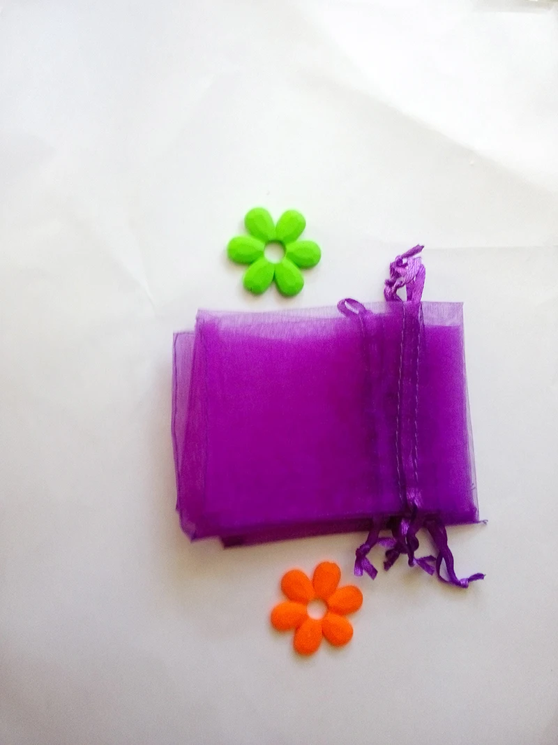 

30*40cm 50pcs Dark purple Organza Bag christmas Drawstring bag jewelry packaging bags for gift/candy/wedding/party Yarn bag