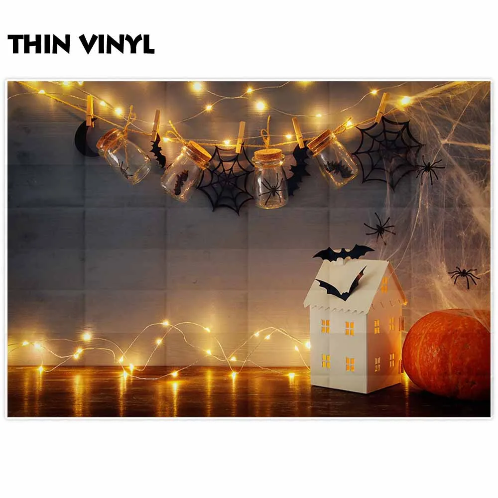 Allenjoy фон для фотостудии таинственный дом каменщик банки Паук Паутина летучие