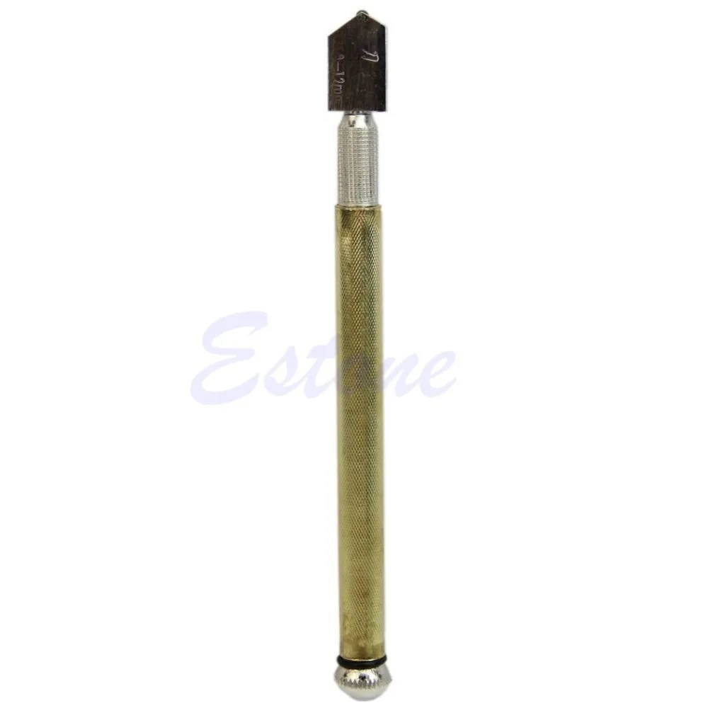 

Diamond Tipped Glass Cutter Metal Handle Steel Blade Oil Feed Cutting Tools