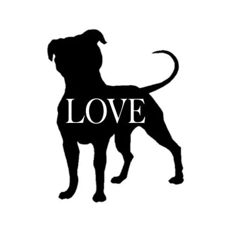 9 6 см * 12 2 Pitbulls Pitties Love Dog Animal виниловая наклейка для автомобиля|sticker|stickers princesssticker