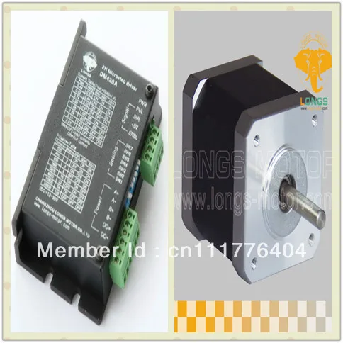 Nema17 шаговый двигатель с 4000G.CM 1.7A 0 9 градусов 48 мм 12 36VDC 128 DM420A для ЧПУ/3D принтера|nema17