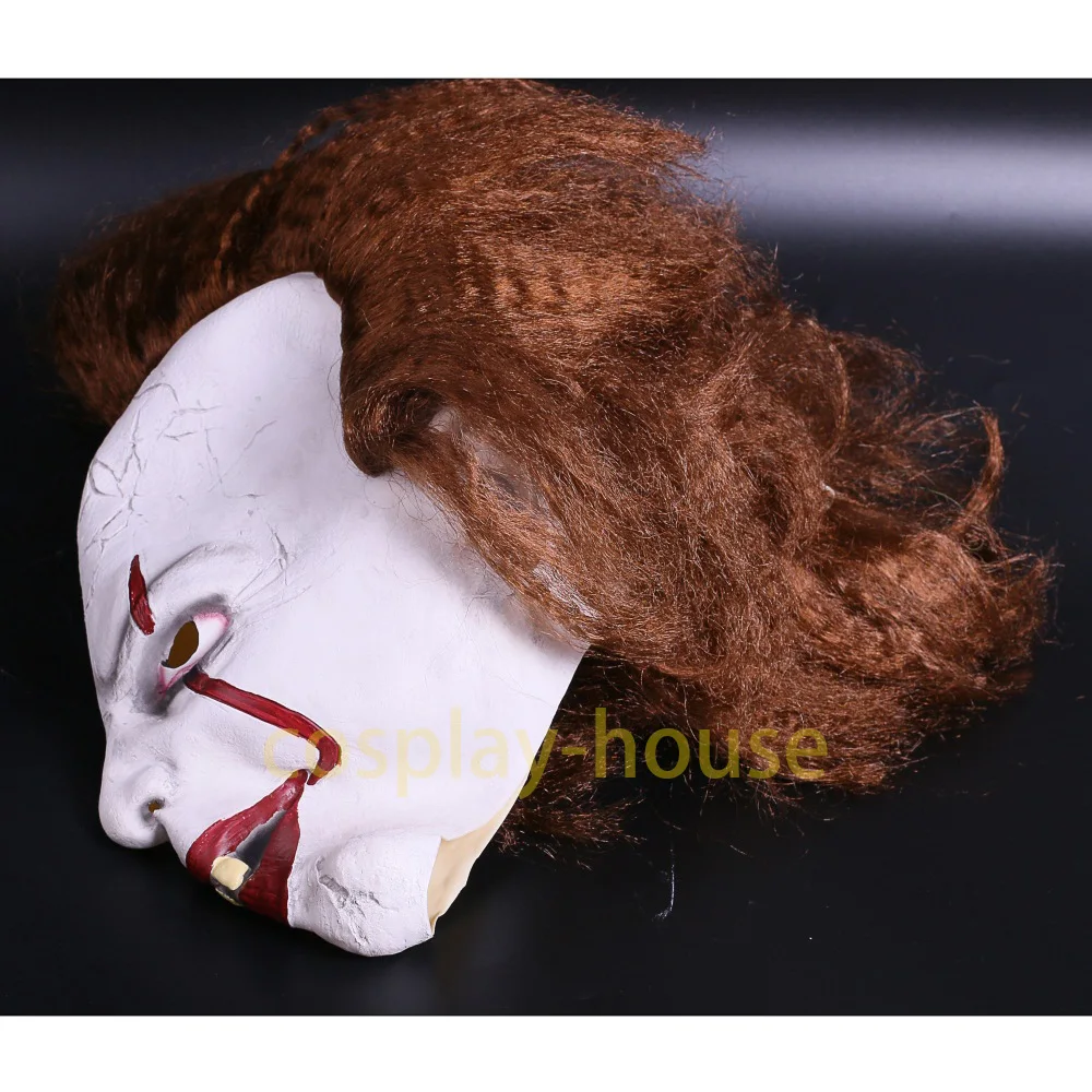 2017 маска клоун Стивенса Кинга Джокера Тима карри ужасающая для Хэллоуина косплей