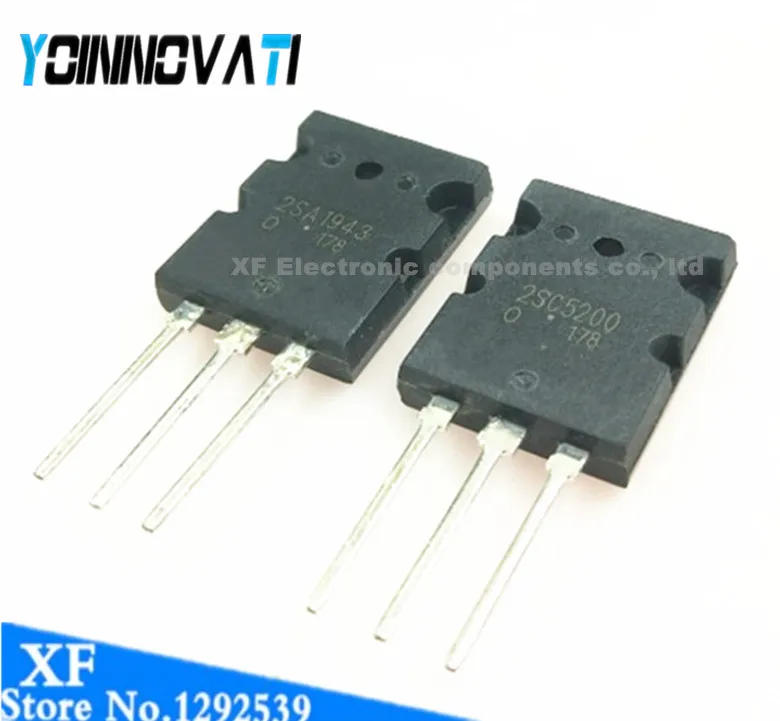 60 шт./лот 2SC5200 2SA1943 C5200 x30pcs+ A1943 x30pcs TO-3PL AMP Транзистор