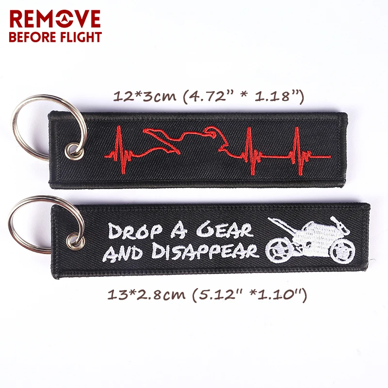 Брелок для ключей с вышивкой Remove Before Flight 2 шт.|Кольца ключей| |