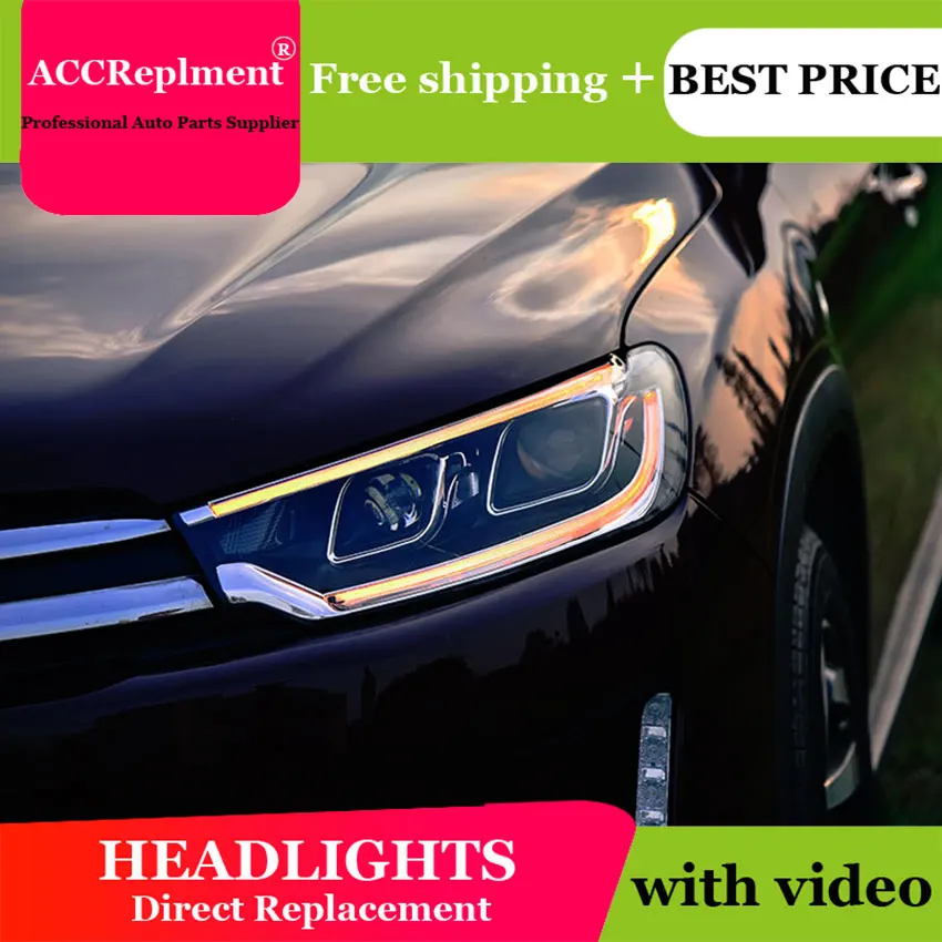 Автомобильный Стайлинг для Citroen C3-XR фары 2015-2017 светодиодные H7 hid Q5 Биксеноновые