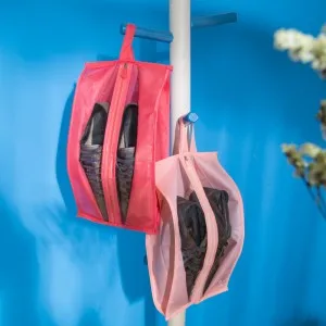 Convenient travel shoes collection bag Oxford cloth dustproof cover storage 21*14*40cm free shipping | Дом и сад