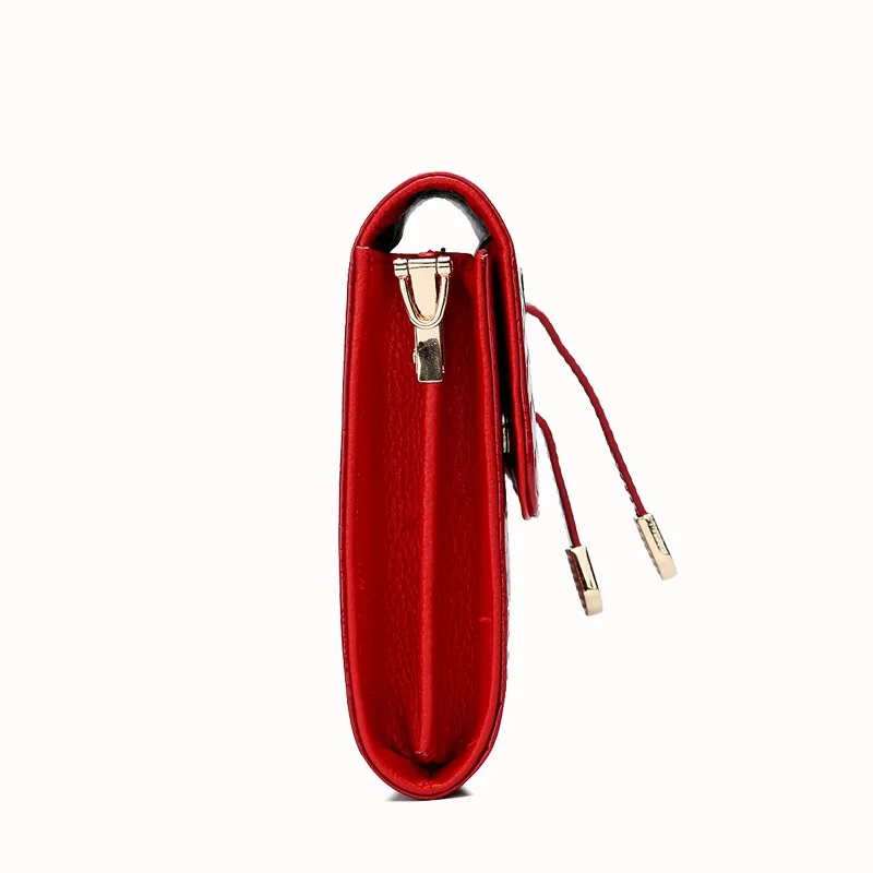 Европейская и американская кожаная сумка модная на одно плечо с цепочкой для