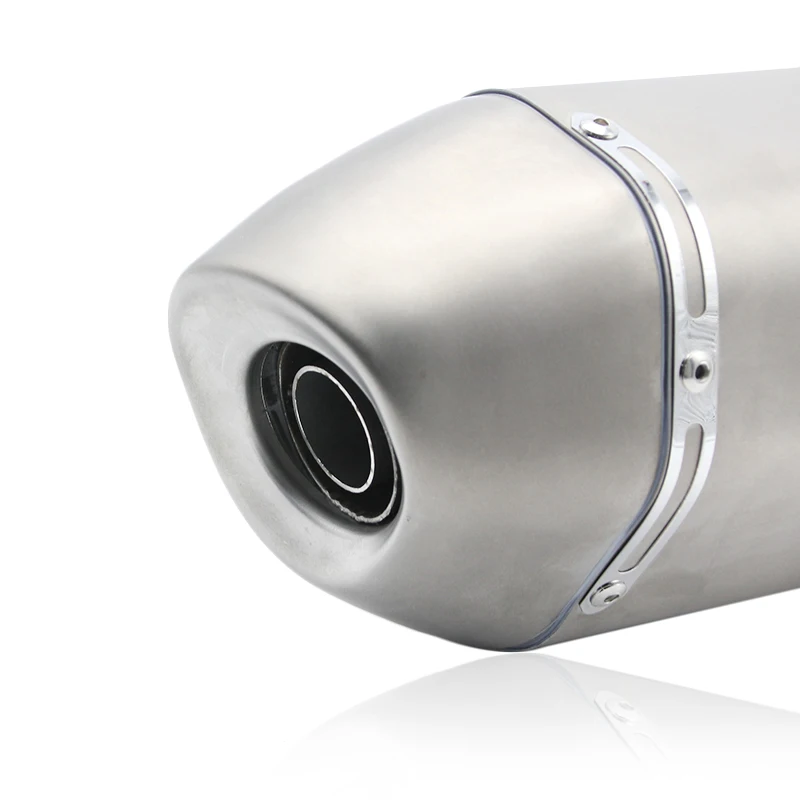 Alconstar-490 мм длина мотоцикла Akrapovic глушитель выхлопной трубы с DB Killer CBR600 YZF R1 R6 R15 ATV Мотокросс гоночный велосипед