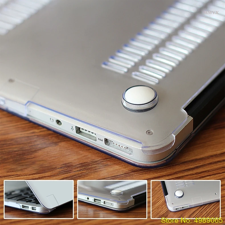 Чехол 3 в 1 для Apple Macbook Air 11 13 Pro Retina Touch Bar 12 15 4 дюймов чехол ноутбука 2019 прозрачный