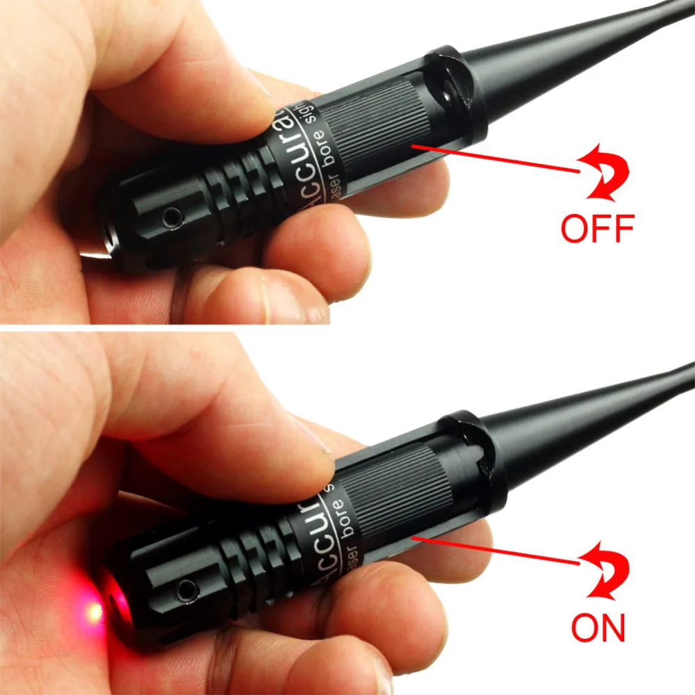 VERY100 Tactical Bore Sight Red Dot Laser Pointer Boresighter collimator sight Fit for .22 to .50 Caliber Rifles Handgun | Спорт и