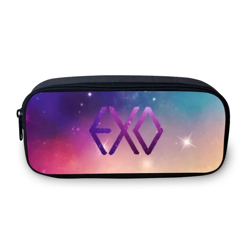 Серый VEEVANV EXO письмо пинт пенал для девочек школьная кошельки милый мультфильм кошелек модная детская сумка для хранения Для женщин большой кошелек - Цвет: Серый