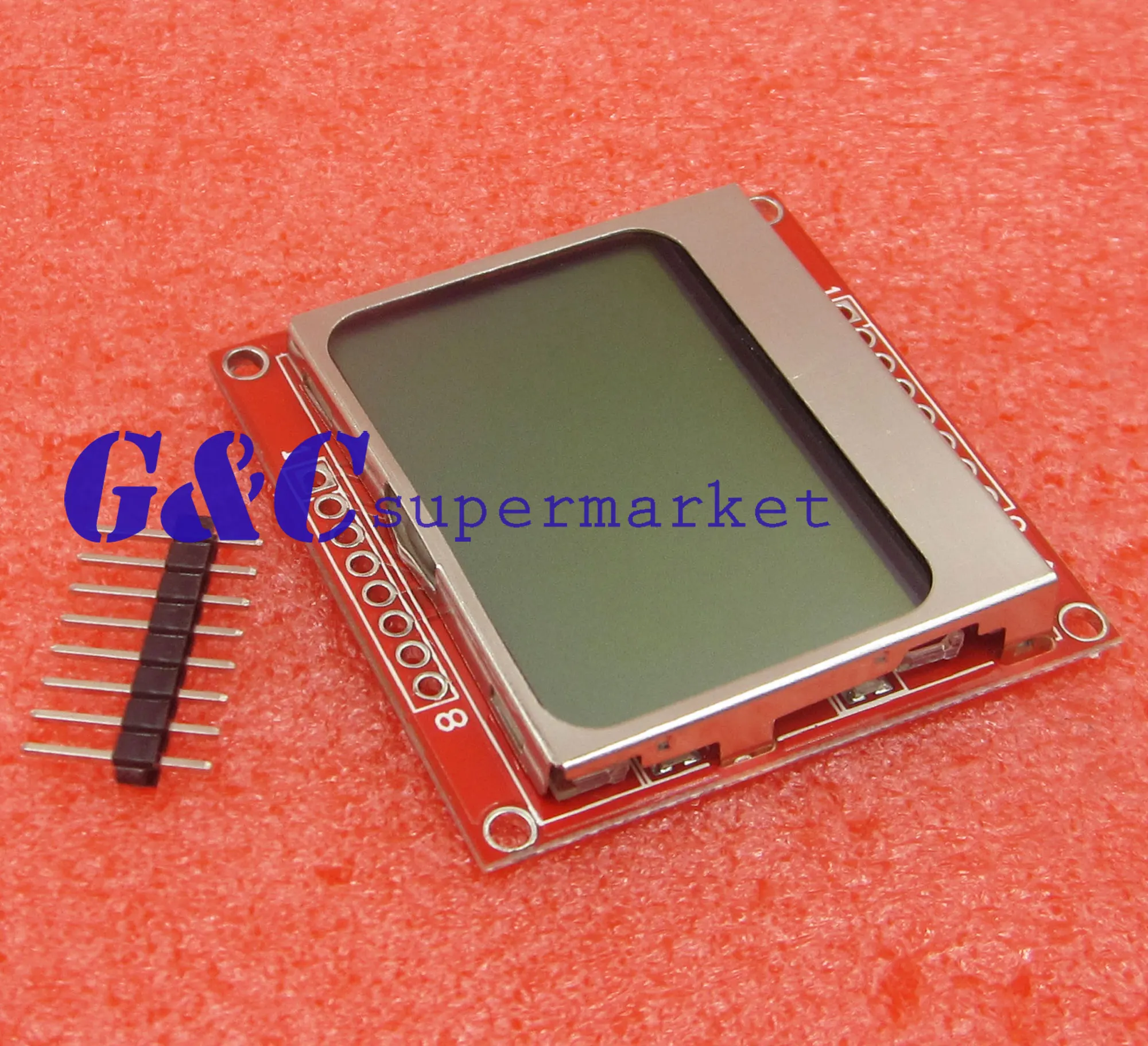 84x48 модуль ЖКД синий адаптер с подсветкой PCB 5110 lcd | Электронные компоненты и