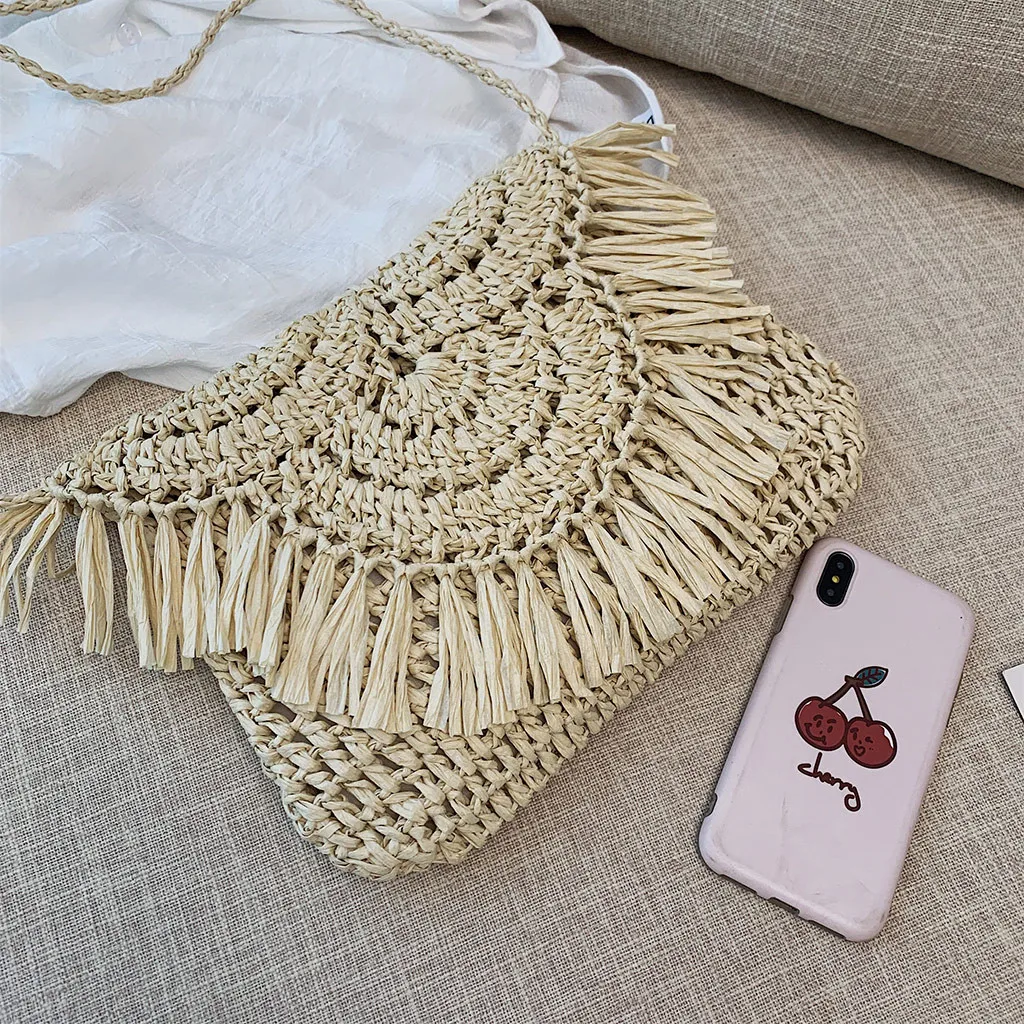 Женская сумка из ткани через плечо с кисточкой полукруг bolsa feminina sac основной femme de