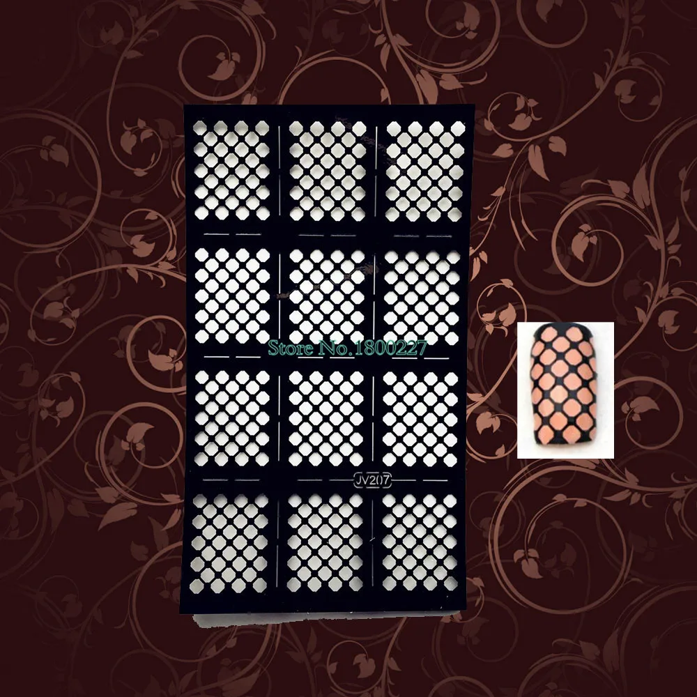 1 шт. полый шаблон для стемпинга нейл арта трафарет PNF221 инструменты маникюра