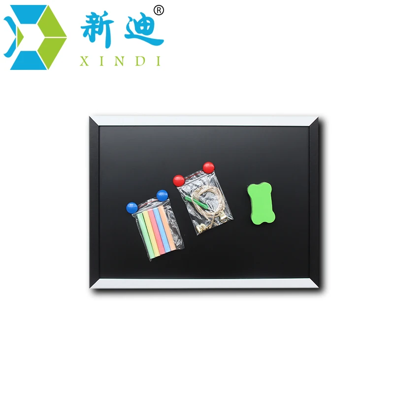 Черно белая деревянная магнитная доска XINDI MDF 35*45 см декоративная для записей