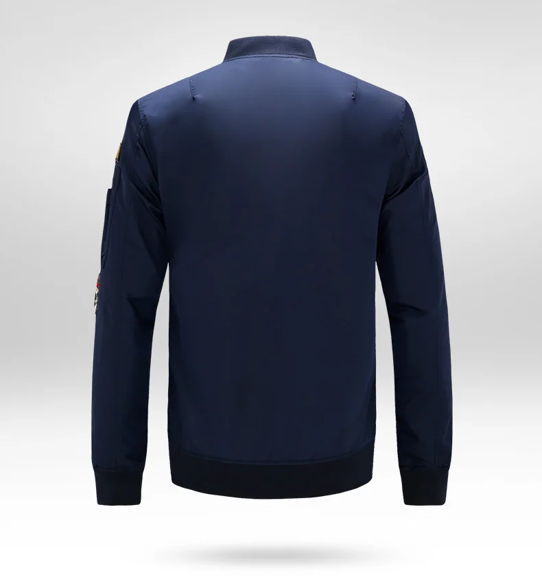 

LILL |Plus Size Men's Bomber Jacket Fashion Air Force One Military Veste Homme 2016 Spring Autumn Male Casual Coats,UMA155