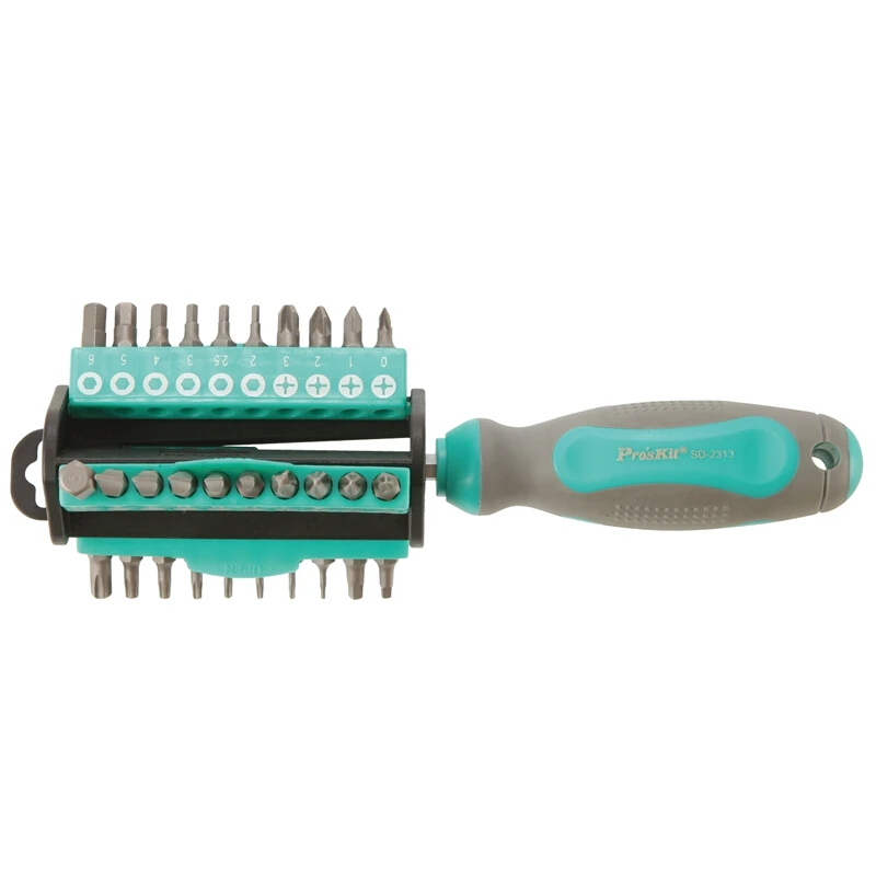 Proskit SD-2313 30-часть сделать-это все комплект Torx Hex площади разъем-Ванадиевой хромированная сталь биты магнитные противоскользящие точность гнездо