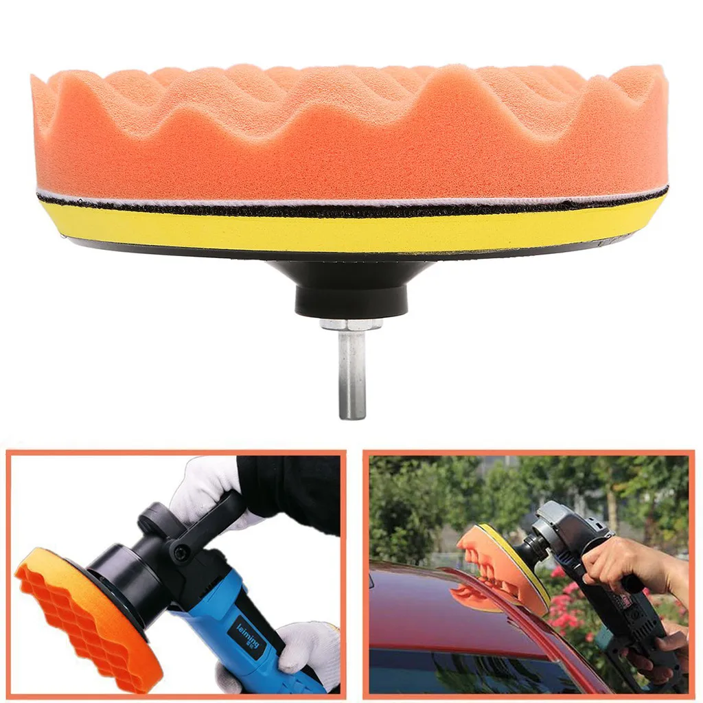 Набор из 7 шт. полировальная губка для автомобиля подушечка-аппликатор очистки