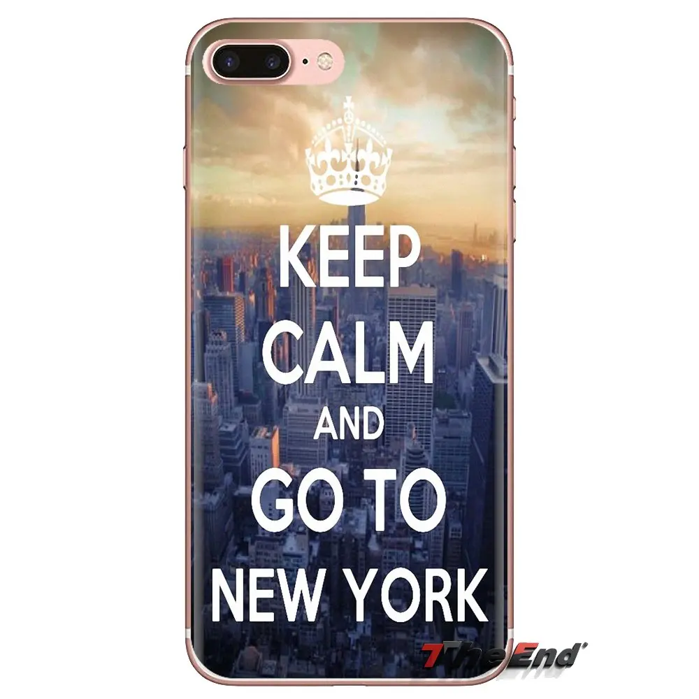 Keep Calm and go to New York NY прозрачные чехлы из ТПУ для Samsung Galaxy J1 J2 J3 J4 J5 J6 J7 J8 Plus 2018 Prime 2015 2016