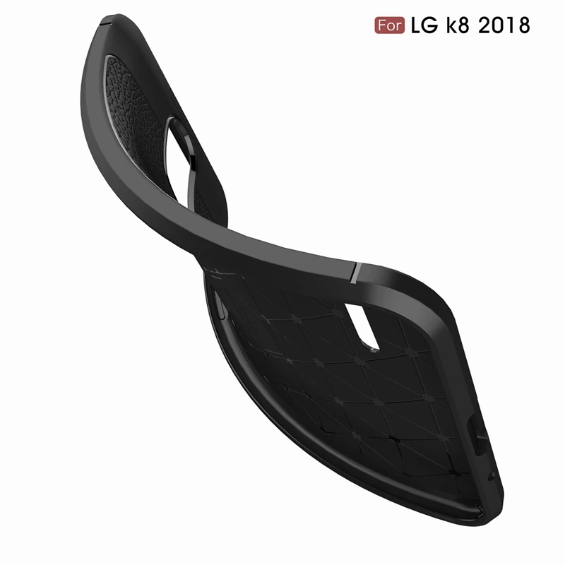 REAOOM Litchi pattern Case for LG K8 2018 Cover Full Protected Coque G7 G6 Soft TPU Fitted Q7 Q6 Business |