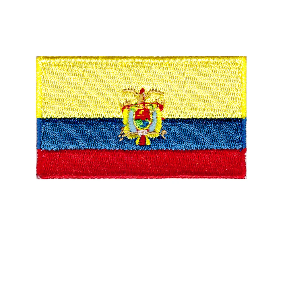 South American flag embroidery iron on patches for clothing