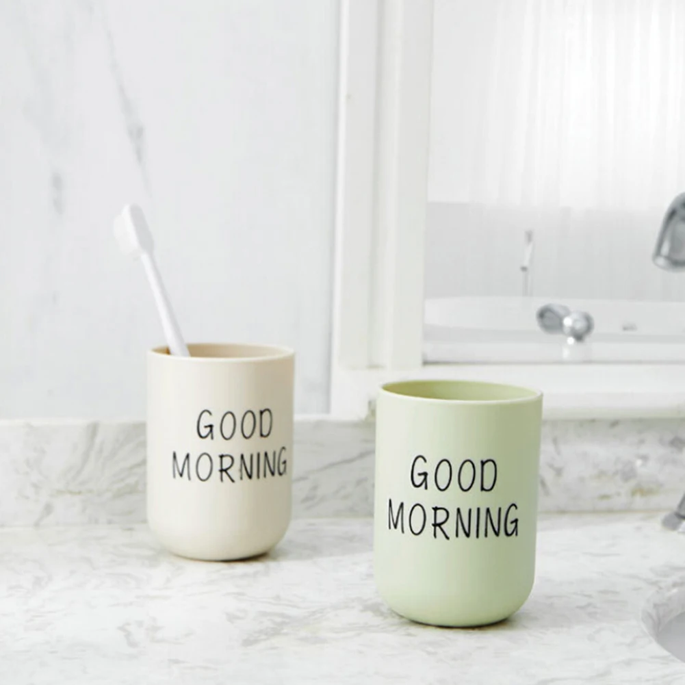 1 шт., 330 мл, держатель для зубных щеток с чашкой "Good Morning"