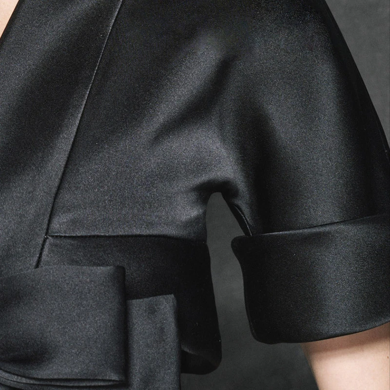 Новое модное тонкое длинное платье с короткими рукавами два высококачественных