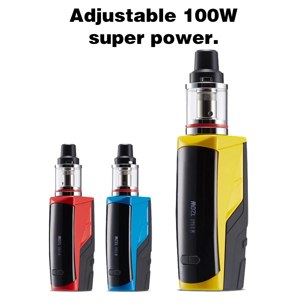 DOTENT Разрушитель 100 Вт Vape комплект 4 мл вапорайзер 510 с резьбой один 18650 батарея