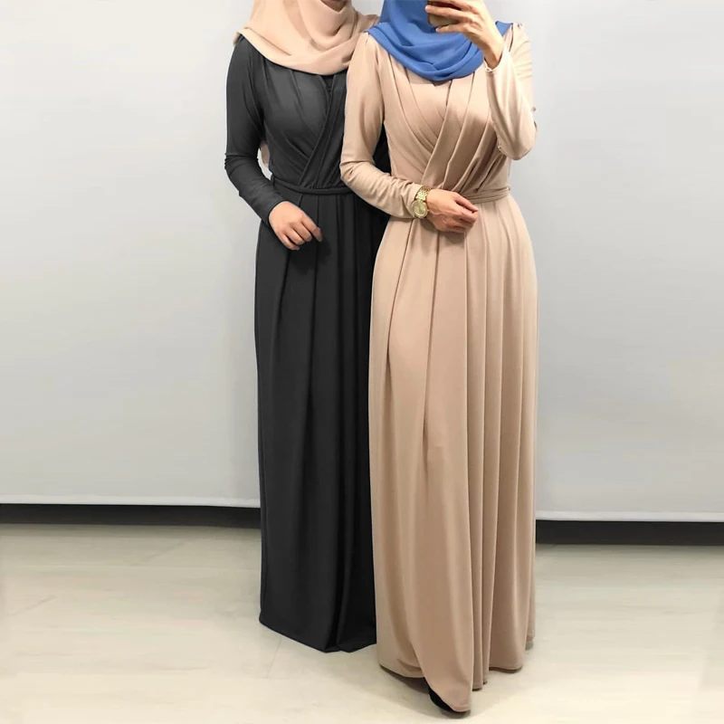 Kaftan abaya мусульманская одежда для Дубай мусульманское платье хиджаб Caftan Турция Elbise Ramadan плиссированные платья Eid vestidos robe Arabe Musulmane