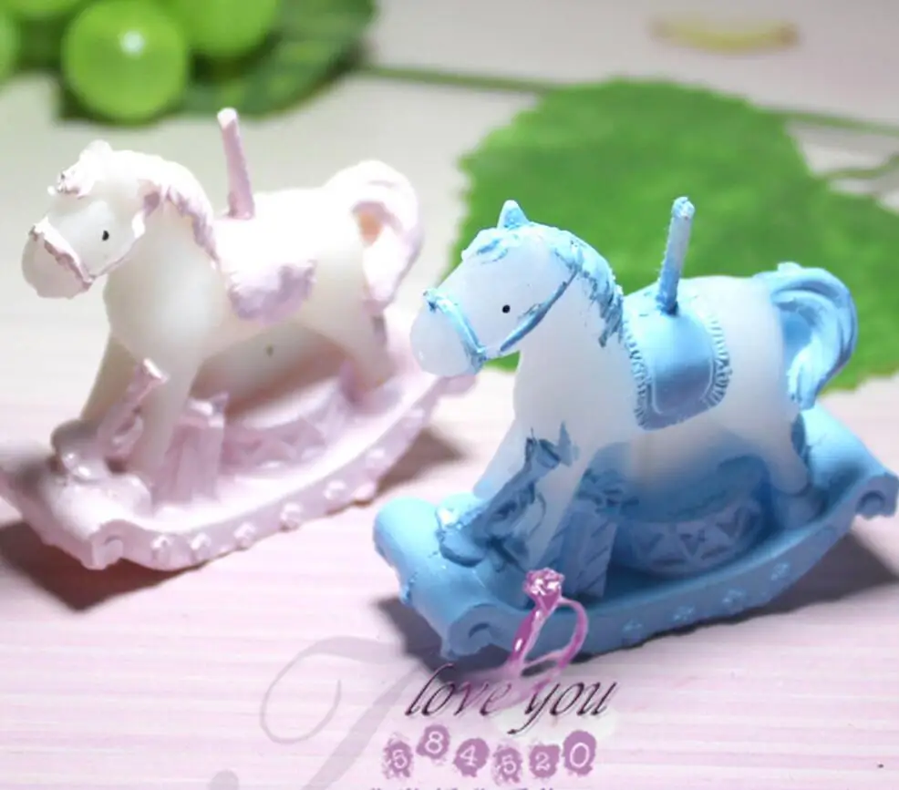 10 шт. милые Троянские конные свечи для свадьбы детский душ сувениры на день