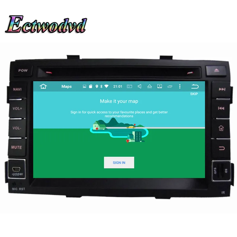 Ectwodvd Восьмиядерный 4G ram 64G rom Android 9 0 Автомобильный мультимедийный dvd-плеер